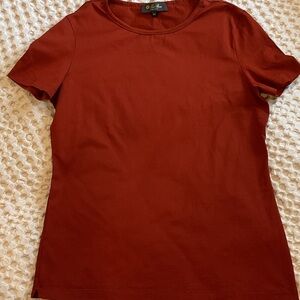 Loro Piana Rich Rust Short Sleeve Tee